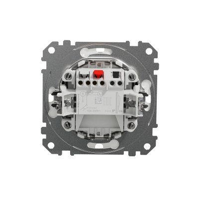Sedna Design & Elements Przycisk zwierny /światło/ IP44 srebrne aluminium SDD213132 SCHNEIDER (SDD213132)
